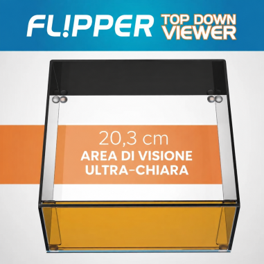 Flipper Top Down Viewer Clownfish 8" - lente...