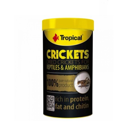 Tropical Crickets 100ml/10gr – Grilli essiccati per rettili e anfibi
