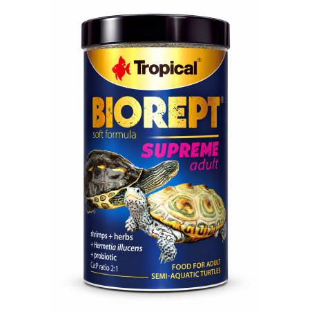 Tropical Biorept Supreme Adult 100ml/36gr – alimento per tartarughe acquatiche adulte