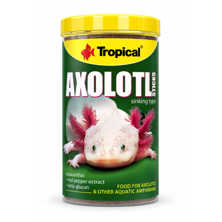 Tropical Axolotl Sticks 250ml/135gr – alimento in stick per Axolotl e anfibi acquatici