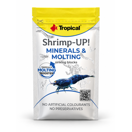 Tropical Shrimp-UP! Minerals & Molting sacchetto 10gr – alimento per muta e carapace delle caridine