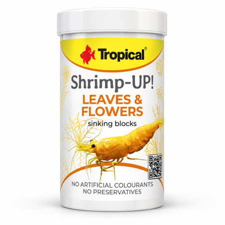 Tropical Shrimp-UP! Leaves & Flowers 100ml/45gr – mangime con foglie e fiori per caridine