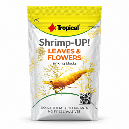 Tropical Shrimp-UP! Leaves & Flowers sacchetto 10gr – mangime con foglie e fiori per caridine