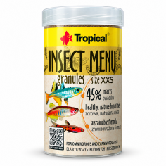 Tropical Insect Menu Granules size XXS 0,5mm 100ml/45gr -...
