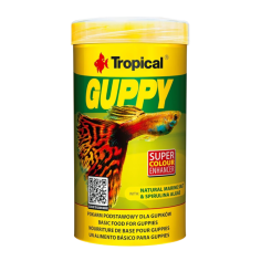 Tropical Guppy 250ml/50gr - Mangime in fiocchi per guppy...