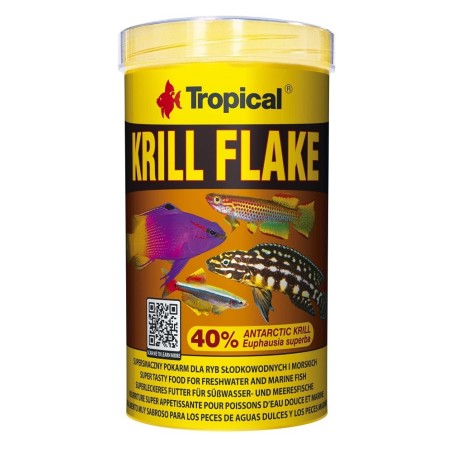 Tropical Krill Flakes 500ml/100gr - mangime in fiocchi con Krill per intensificare la colorazione