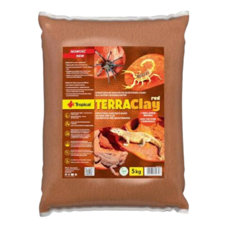 Tropical TerraClay Red 5 kg – Substrato strutturale per terrari desertici e steppici