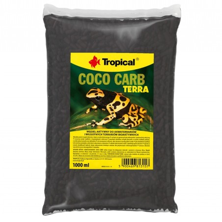 Tropical Coco Carb Terra 1L/420gr – Carbone attivo per terrari e acquaterrari
