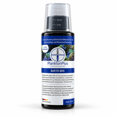 PlanktonPlus Bakto-Mix 120ml – Batteri per acquari marini e d’acqua dolce