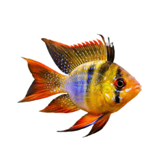 Mikrogeophagus ramirezi - German Balloon Long Fin - cm 3