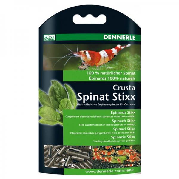 Dennerle 5854 Crusta Spinat Stixx - integratore alimentare per gamberetti