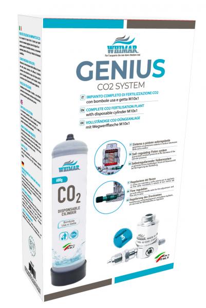 Whimar Genius CO2 System 600gr versione High Pressure con diffusore e manometro di altra pressione