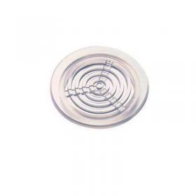 Tappo Circolare Grigliato Trasparente per la Protezione degli Sarichi - Diametro 40mm