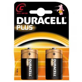 Duracell Plus C Batteria Mezza Torcia Confezione da 2 Pile - LR14/MN1400