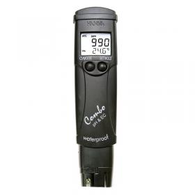 Hanna Misuratore tascabile per pH+EC (Conducibilit elettrica) Scala alta + Temperatura HI98129