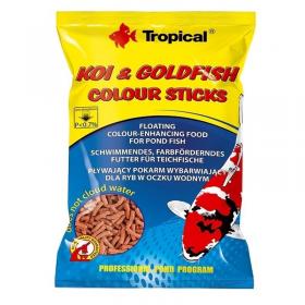Tropical Pond Koi & Goldfish Colour Sticks Ricarica in Busta da 1000ml/90gr - Mangime di base in stick galleggianti, intesifica i colori dei pesci da laghetto