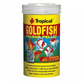 Tropical Goldfish Color Pellet 100ml/30gr - a basic, colour-enhancing, granulated food for goldfish and young koi, with beta-glucan
