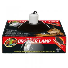 Zoomed Deluxe Porcelain Clamp Lamp 22cm - high-strength ceramic socket