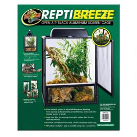 Zoomed ReptiBreeze medium size 41x41x76cm - open air aluminum screen cage for reptiles