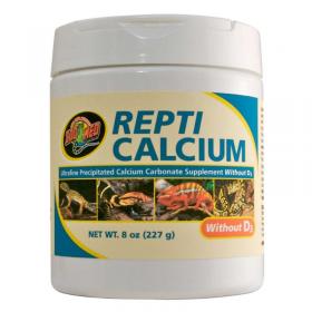 Zoomed Repti Calcium without D3 vitamin 227gr - phosphorus-free calcium supplement for reptiles and amphibians