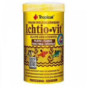Tropical Standard Line Ichtio-vit Flakes 250ml/50gr - mangime di base in scaglie, ricco di ingredienti