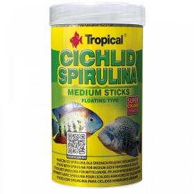 Tropical Cichlid Spirulina Medium Sticks 1000ml/300gr - stick vegetali con spirulina per Ciclidi di taglia media