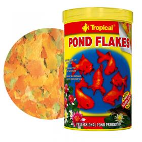 Tropical Pond Koi & Goldfish POND FLAKES 1000ml/145gr - flake food for small pond fish