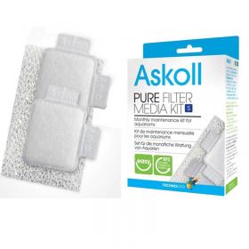 Askoll Pure Filter Media Kit S - ricambio materiali filtranti per acquari Askoll Pure