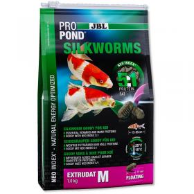 JBL ProPond Silkworms Sacco da 3L/1Kg - Leccornie per Carpe Koi e altri Pesci da Laghetto