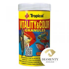 Tropical Vitality & Color Granulat 250ml / 138gr - mangime granulato, completo, altamente nutriente, che intensifica i colori di tutti i pesci di acquario