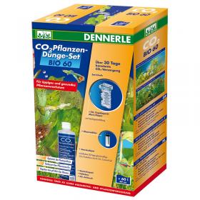Dennerle 3008 - Bio 60 - Biological CO2 fertilization for aquaria from 60 cm – with control gel and Mini-Topper