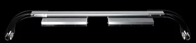 GNC BluRay M Bridge 4 - supporto bordo vasca per montare 2 plafoniere Bluray M su vasche da 95 a 115cm