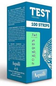 Aquili Test 7in1 pH/GH/KH/NO2/NO3/Fe/Cl - 100 strips
