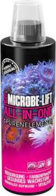 MICROBE-LIFT All In One – 473 ml (16 FL. OZ.) treats up to 4536 l (1200 gal.).Master Supplement. A convenient way of dosing all of our Reef & Marine supplements in one application