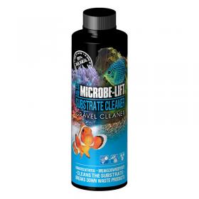 MICROBE-LIFT Gravel & Substrate Cleaner - 118 ml (4 FL. OZ.) treats up to 908 l (240 gal.). Clean aquarium substrates without removing them