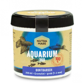 Nutramare Aquarium360 Buntbarsch 1-2mm 250ml - granulato Premium per pesci d'acqua dolce