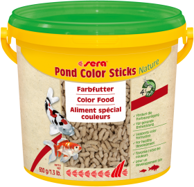 Sera Pond Color Sticks Secchiello 3,8L/550gr Mangime per la Colorazione di Pesci da Laghetto