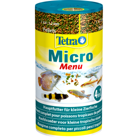 Tetra Micro Menu 4in1 100ml/65gr - Miscela completa con quattro tipi di mangimi in scomparti separati per tutti i pesci di piccole dimensioni