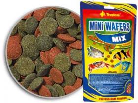 Tropical Mini Wafer Mix Doypack 18gr - sinking wafers with astaxanthin and spirulina for crustaceans and fish that feed at the bottom