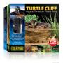 Exoterra Turtle Cliff Medium - Roccia + Filtro con Tripla Azione per Acqua Terrari- Misure cm 23x17x19,5H
