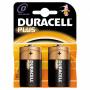 Duracell Plus D Batteria Torcia Confezione da 2 Pile - LR20/MN1300