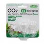 Ista Mini Ceramic CO2 Diffuser Cone - mini diffusore-contabolle conico di co2 in acrilico con attacco a ventosa e fermatubo