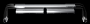 GNC BluRay Bridge 2s - supporto bordo vasca per montare 2 plafoniere Bluray su vasche da 95 a 120cm