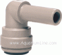 John Guest PI Range - Color Gray- elbow with spigot tube diameter ¼"x ¼" shank